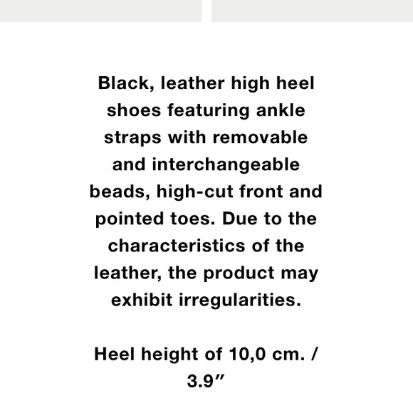 LAST ONE Zara leather heels w/ removable pearls - Picture 7 of 8